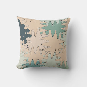 Coussin Style turquoise moderne unique et tendance