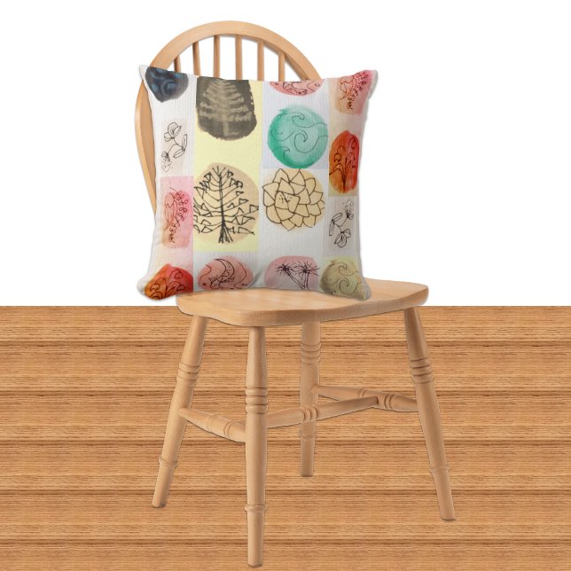 Coussin Stylo à projecteur moderne et encre Motif naturel (Créateur téléchargé)