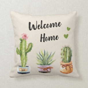 Coussin Succulent Cacti Green Cactus Gardener Accueil Accu