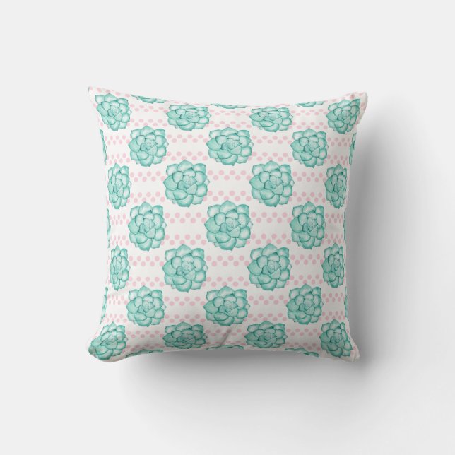 Coussin Succulent vert (Recto)