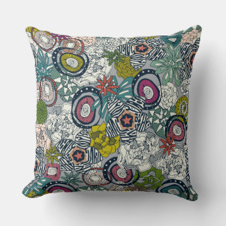 Coussin succulents multi-lumière