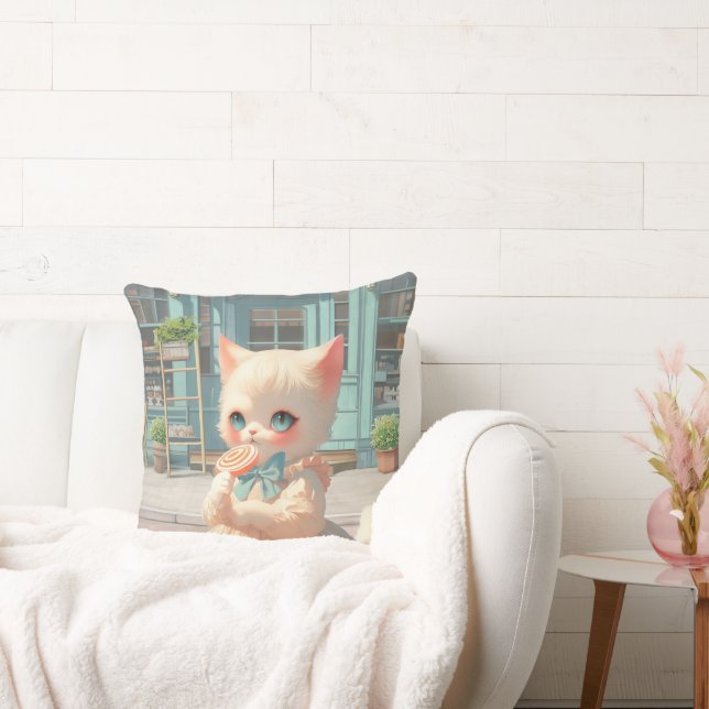 Coussin Sucette Magique : Boutique de Douceurs pour Chat B (Canapé)