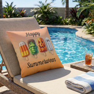 Coussin Sucettes glacées d'Halloween de l'été de Summerwee