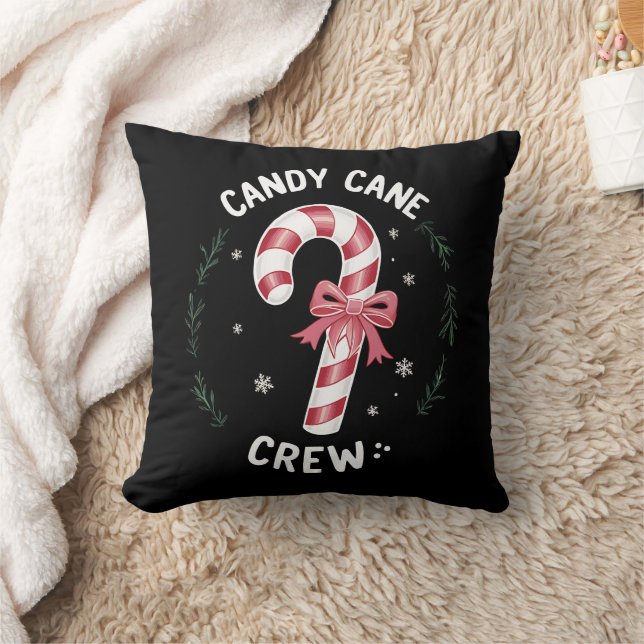 Coussin Sucre de canne Crew Funny Noël bonbon Lover Noël (Couverture)