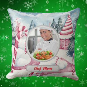 Coussin Sucre de canne de Noël Chef personnalisé Maman Pho