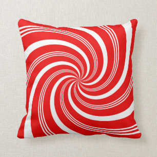 Coussin Sucre de canne rouge Twirl