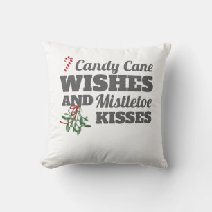 Coussin Sucres de canne et Mistletos Baisers Noël G