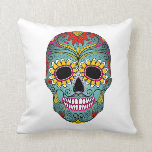 Coussin Sucrez le jour de crâne des morts avec les