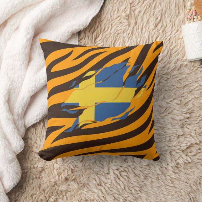 Coussin Suède Drapeau intérieur de moi, Sverige intérieur  (Couverture)