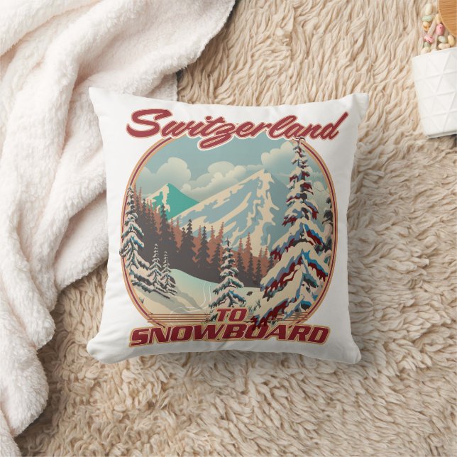Coussin Suisse pour faire du snowboard (Couverture)