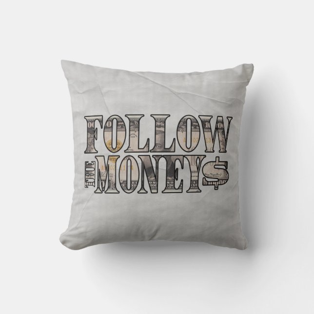 Coussin Suivez l'argent ~ Facture (Recto)