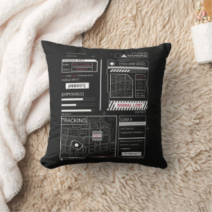 Coussin Suivi - Techno-Brutalist Streetwear Design