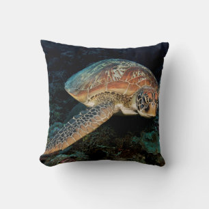 Coussin Sulawesi Tortue marine verte