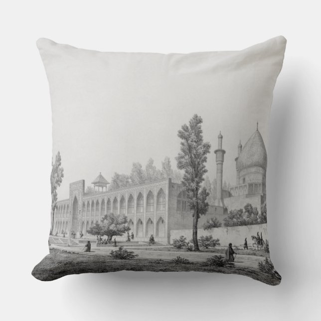 Coussin sultan Hussein de Madrasa-YI Masjid-i Shah, dans (Recto)