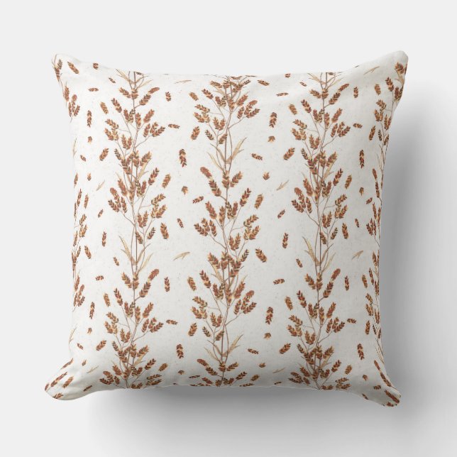 Coussin Summer plants with earthy tones (Recto)