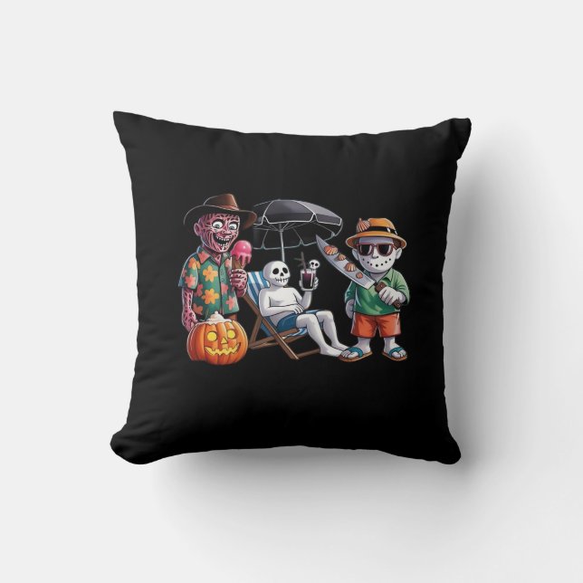 Coussin Summerween - Summerween Beach - Summerween Witch - (Recto)