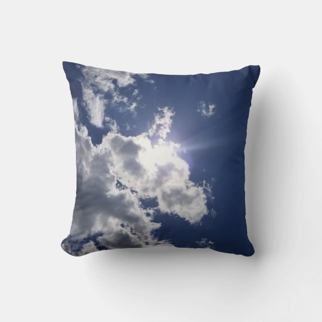 Coussin Sun en ciel nuageux (Recto)