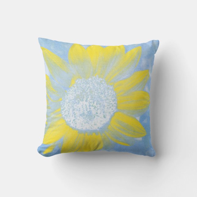 Coussin Sun et tournesol de ciel (Recto)