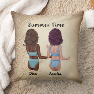 Coussin Sun Kissed Friendship : Vibes d'été avec My Bestie