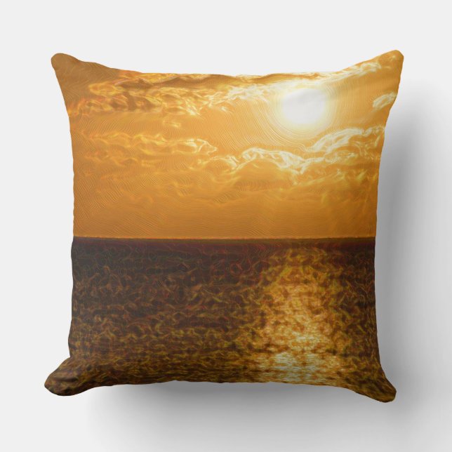 Coussin Sun Set sur Grand Cayman (Recto)