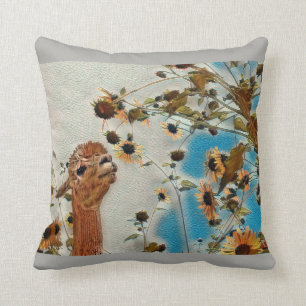 Coussin Sundance l'alpaga sentant les fleurs