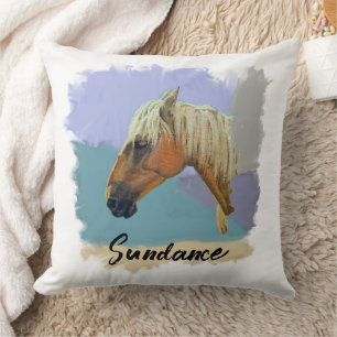 Coussin "Sundance" - Portrait de Cheval - Personnalisez Vo