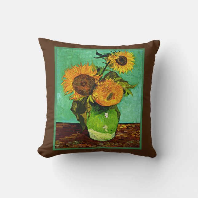 Coussin Sunflower, 3, par Vincent van Gogh  (Recto)