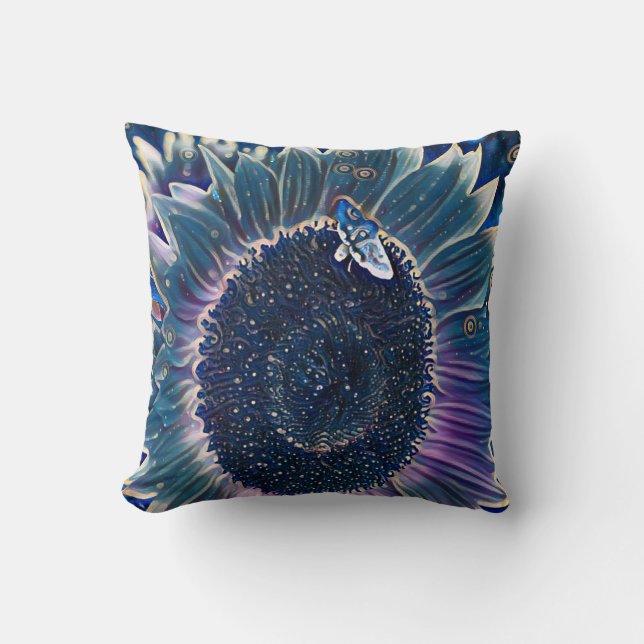 Coussin Sunflower de Midnight (Recto)