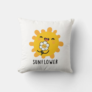 Coussin Sunflower Drôle Soleil Et Fleur Pun