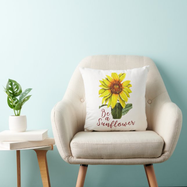 Coussin Sunflower Throw (Chaise)
