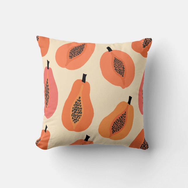 Coussin Sunfruit Slice Papice Orange Hues (Recto)