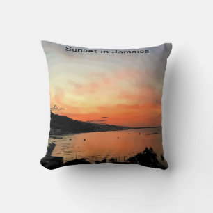 Coussin Sunset en Jamaïque