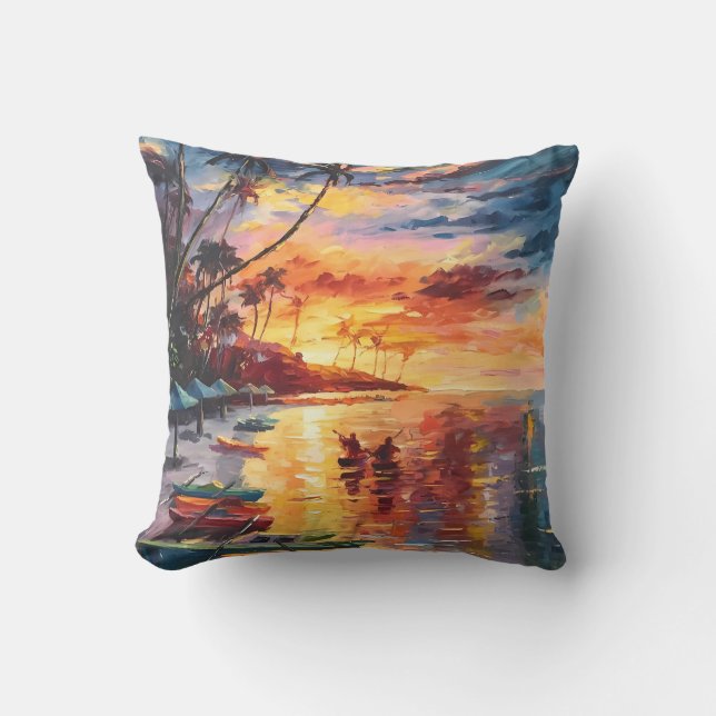 Coussin Sunset Paradise Glow (Recto)