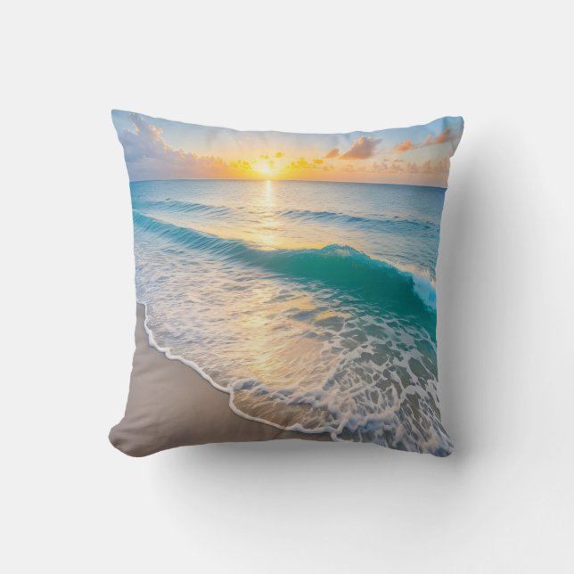 Coussin Sunset plage (Recto)