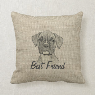 Coussin Super adorable adorable chien de chiot de boxer te