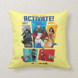 Coussin Super-Animaux & Justice League - Activez !