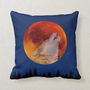 Coussin Super Blood Wolf Moon 2019