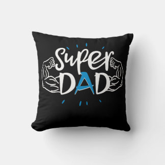 Coussin Super Dad Pillow V2 – Cozy Father Gift