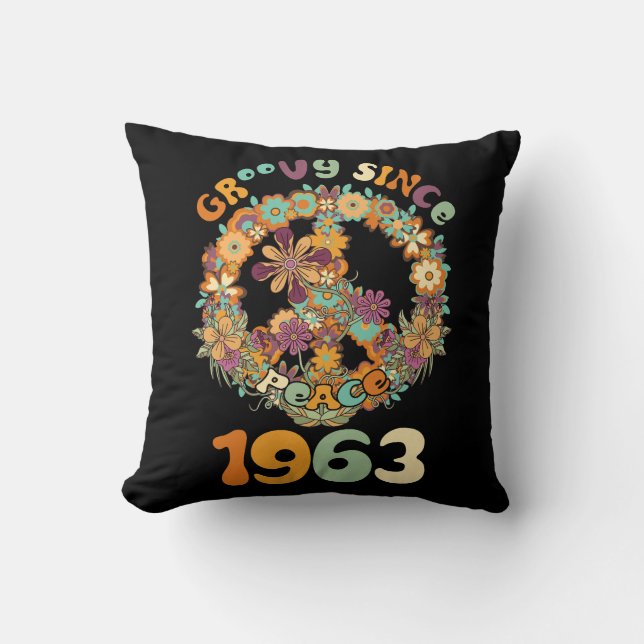 Coussin Super Depuis 1963 Paix Pour Fête D'Anniversaire Vi (Recto)