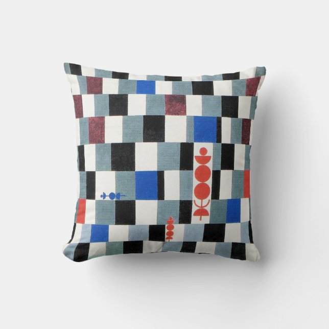 Coussin Super échecs, Paul Klee (Recto)