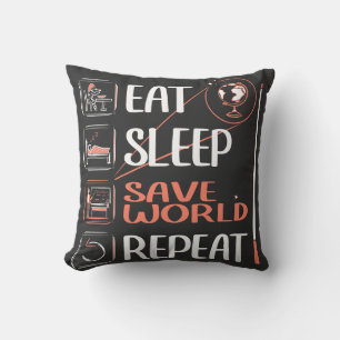 Coussin Super Géographie Enseignant économise un cadeau de