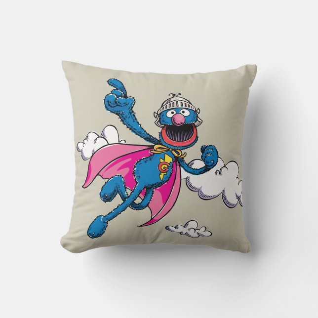 Coussin Super Grover vintage (Recto)