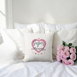 Coussin Super Maman Cadeau Personnalisé Meilleure Mère