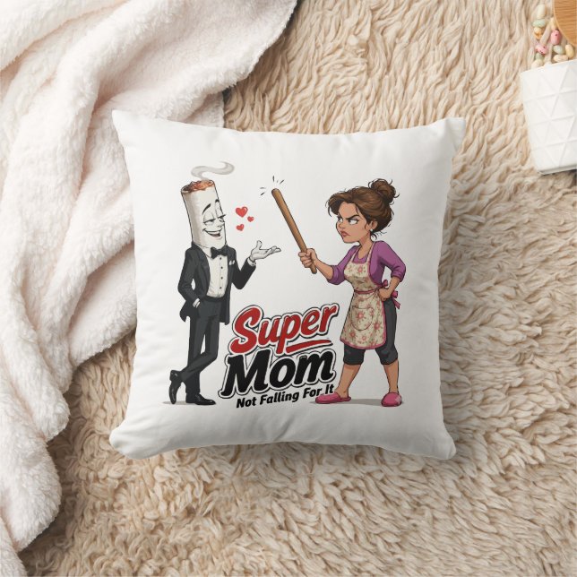 Coussin Super Maman Ne Tombe Pas Dans Le Piège (Couverture)