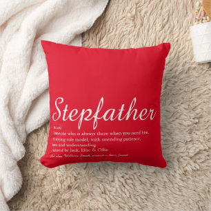 Coussin Super Papa Incroyable Meilleur Beau-Père