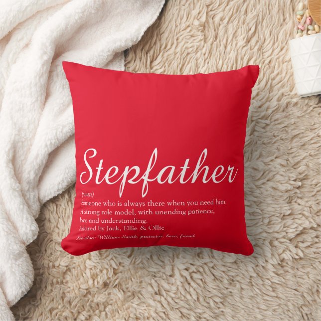 Coussin Super Papa Incroyable Meilleur Beau-Père (Couverture)