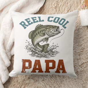 Coussin Super Papa Pêche pour la Fête des Pères