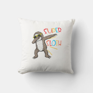 Coussin Super Paresseux Super-héros Drôle Danse Dab Move D