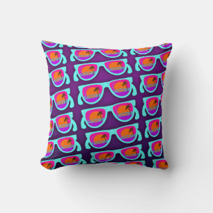 Coussin Super Sunset Shades Fun Neon Lunettes de soleil Mo