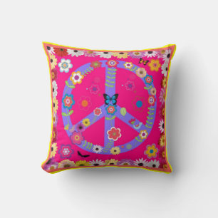 Coussin - Super Timz Retro Symbole de Paix Coussin